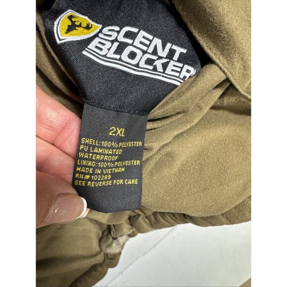 Scent Blocker Camo Sherpa Vest Mens 2 XL Reversible Wind Blocker Waterproof - Picture 11 of 12